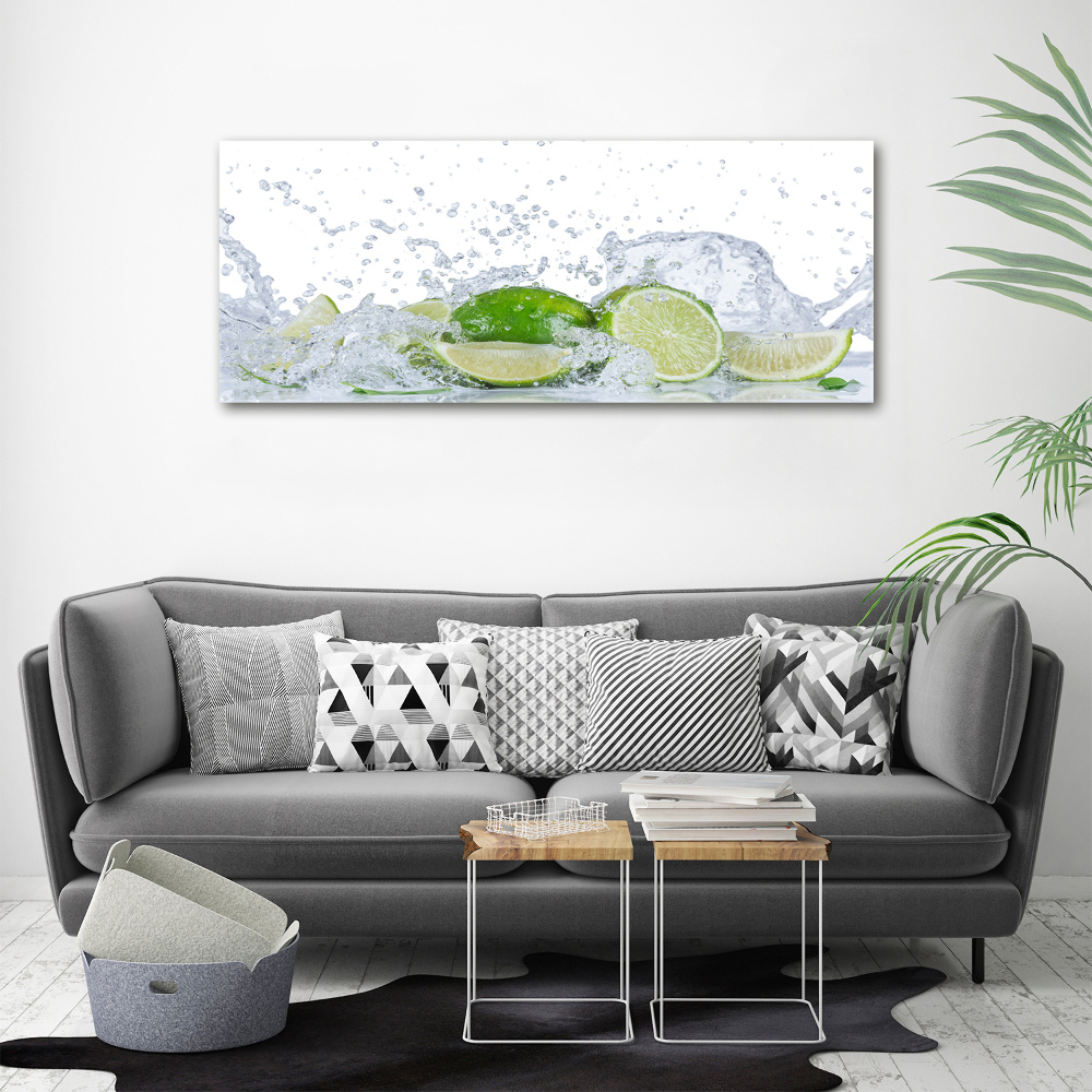 Canvas wall art Lime and water