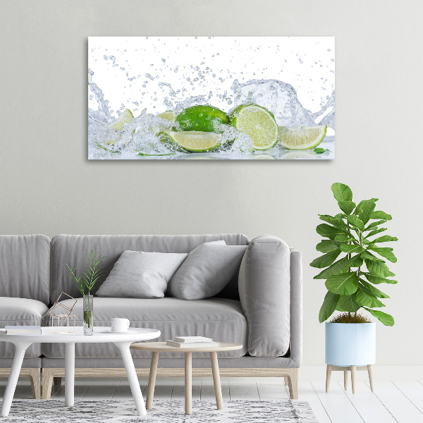 Canvas wall art Lime and water