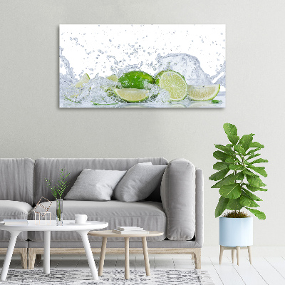 Canvas wall art Lime and water