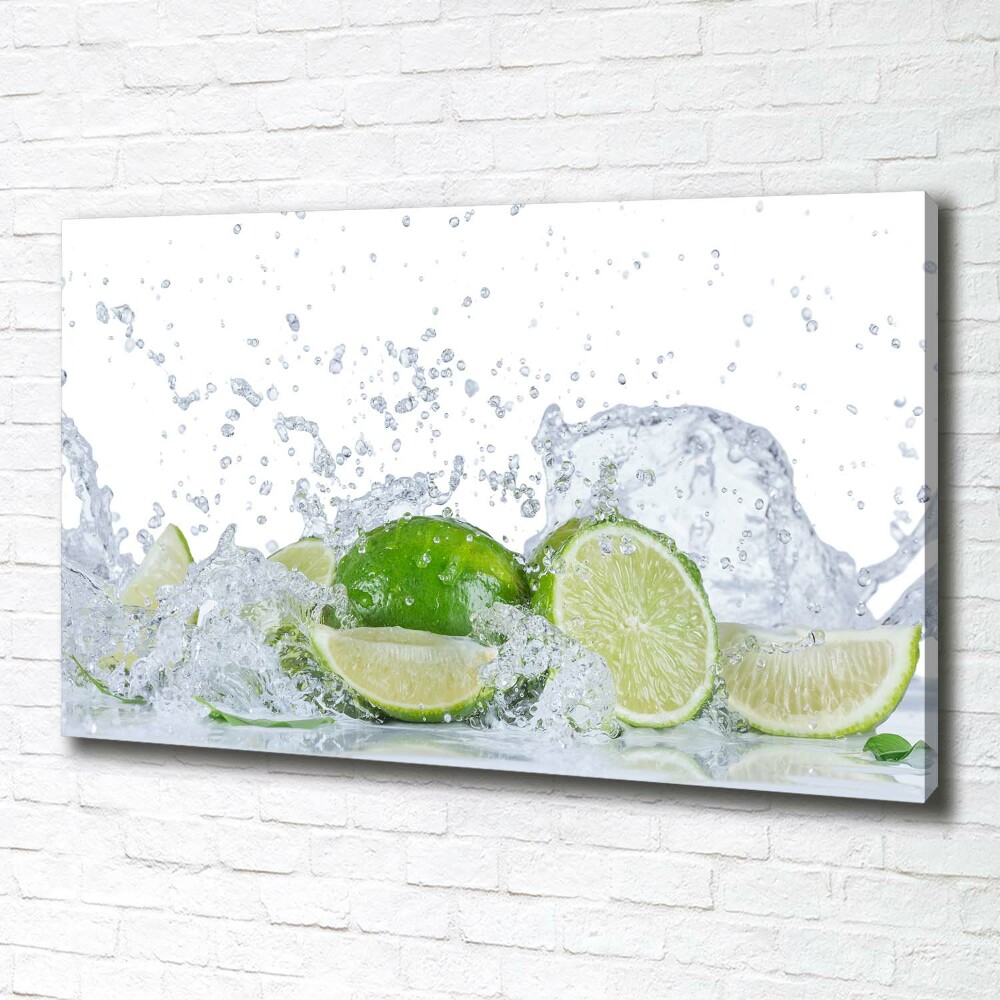 Canvas wall art Lime and water