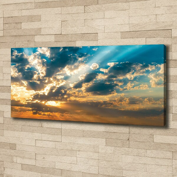 Canvas wall art Sunset heaven