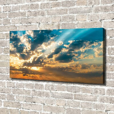 Canvas wall art Sunset heaven