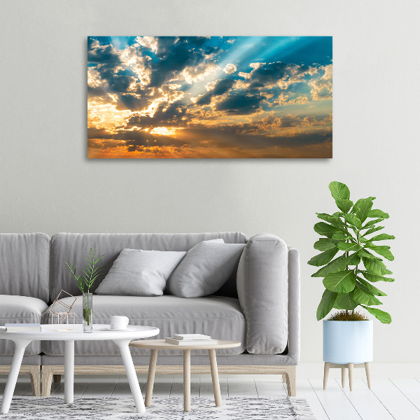 Canvas wall art Sunset heaven