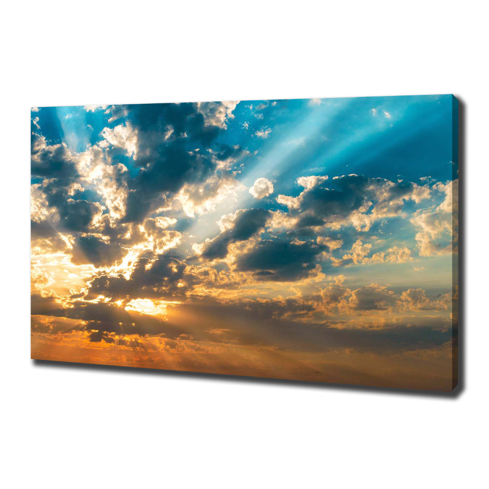 Canvas wall art Sunset heaven