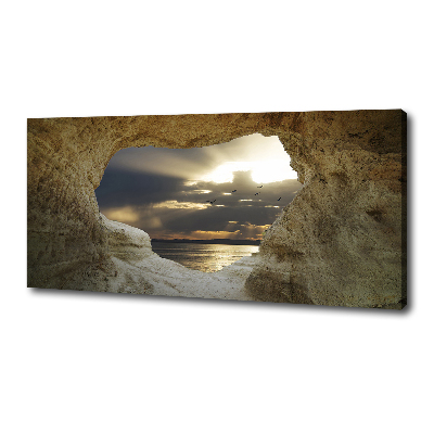 Canvas wall art Coastal cave