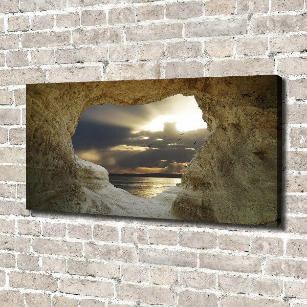 Canvas wall art Coastal cave