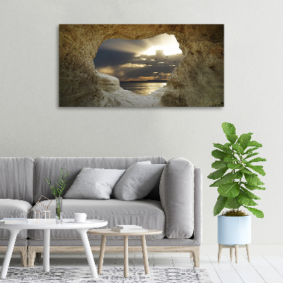 Canvas wall art Coastal cave