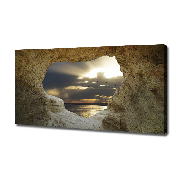 Canvas wall art Coastal cave