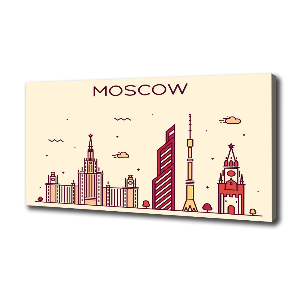 Canvas wall art Moscow buildings