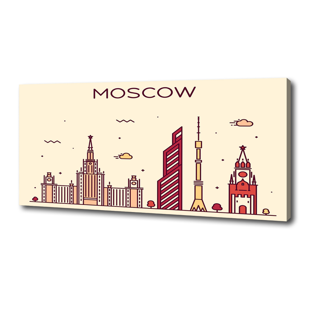 Canvas wall art Moscow buildings