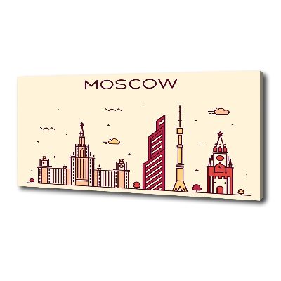 Canvas wall art Moscow buildings