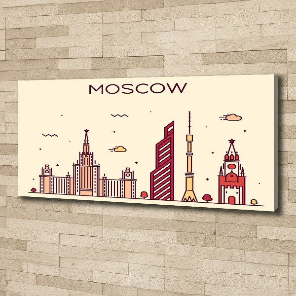 Canvas wall art Moscow buildings