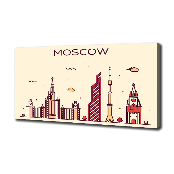 Canvas wall art Moscow buildings