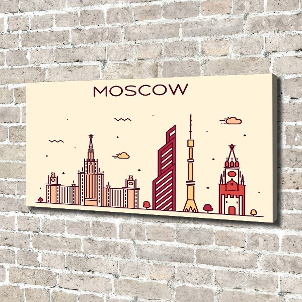 Canvas wall art Moscow buildings