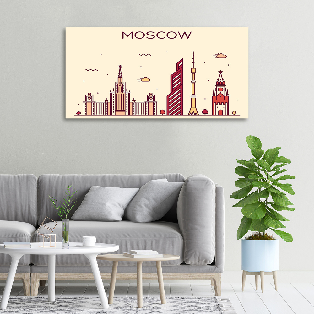 Canvas wall art Moscow buildings