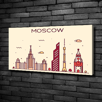 Canvas wall art Moscow buildings