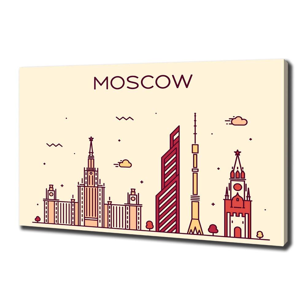 Canvas wall art Moscow buildings