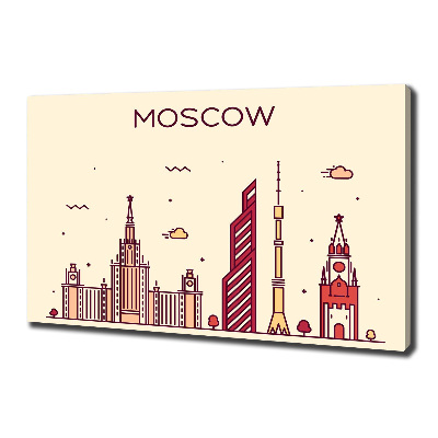 Canvas wall art Moscow buildings