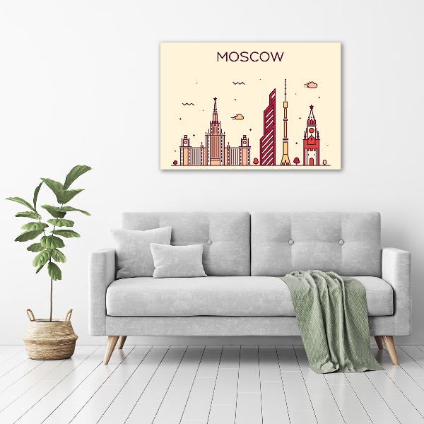 Canvas wall art Moscow buildings