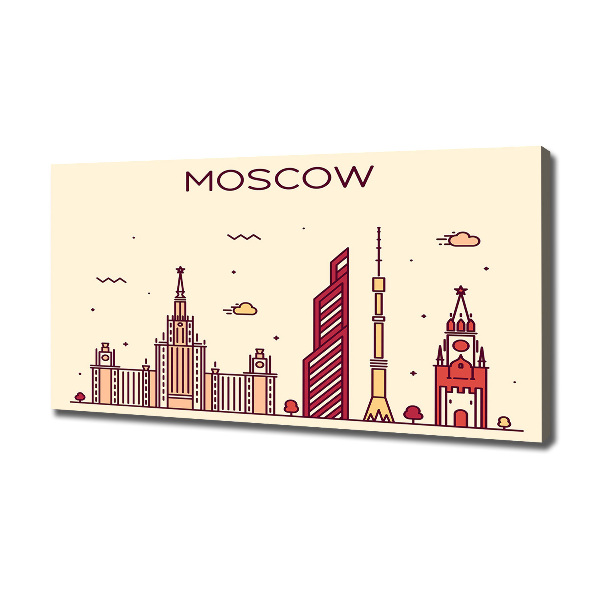 Canvas wall art Moscow buildings