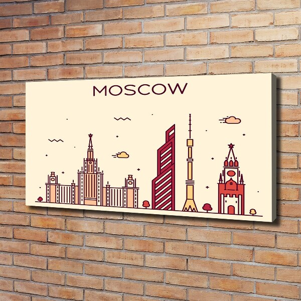 Canvas wall art Moscow buildings