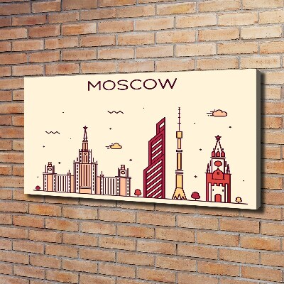 Canvas wall art Moscow buildings