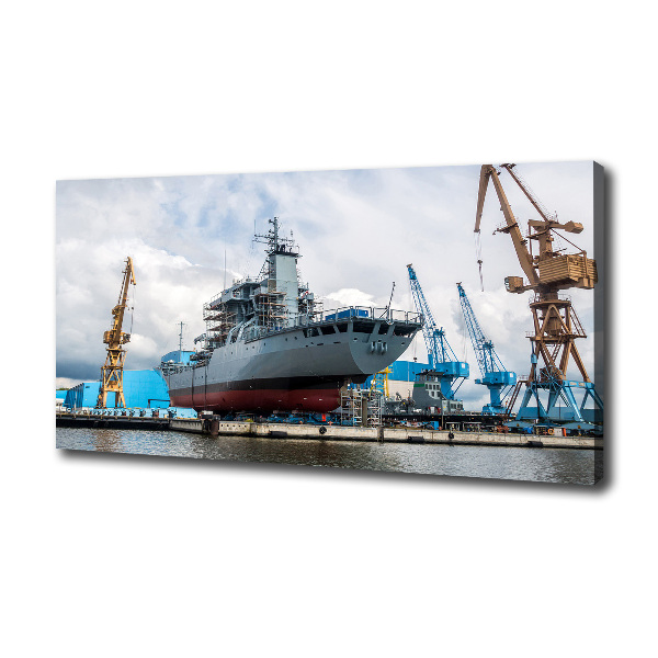 Canvas wall art Shipyard shipyard