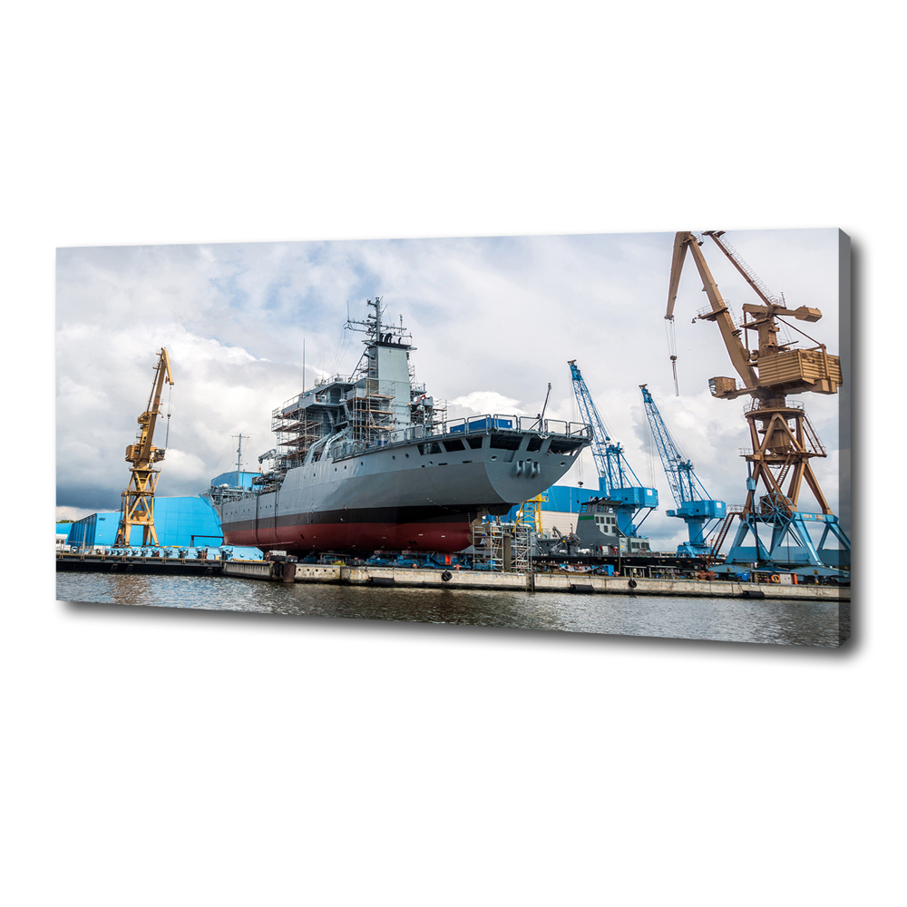 Canvas wall art Shipyard shipyard