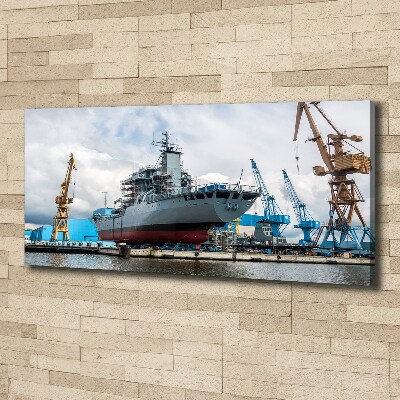 Canvas wall art Shipyard shipyard