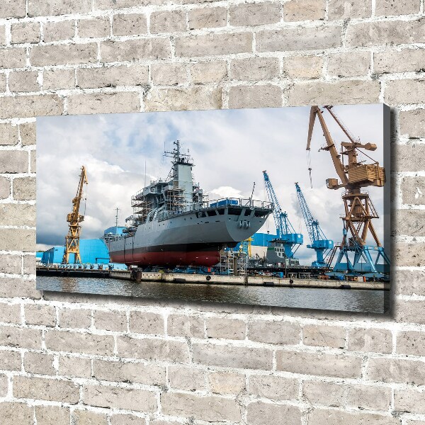 Canvas wall art Shipyard shipyard