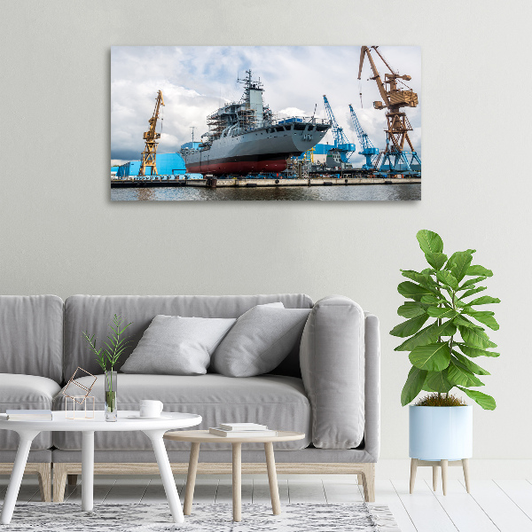 Canvas wall art Shipyard shipyard