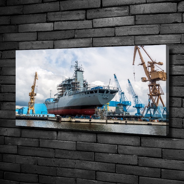 Canvas wall art Shipyard shipyard