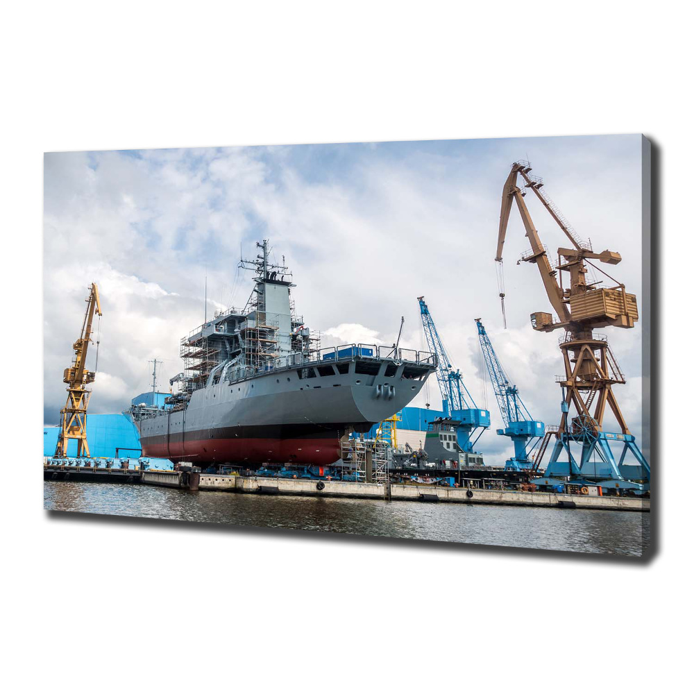 Canvas wall art Shipyard shipyard