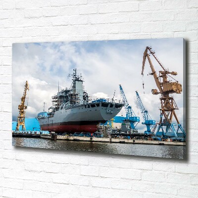 Canvas wall art Shipyard shipyard