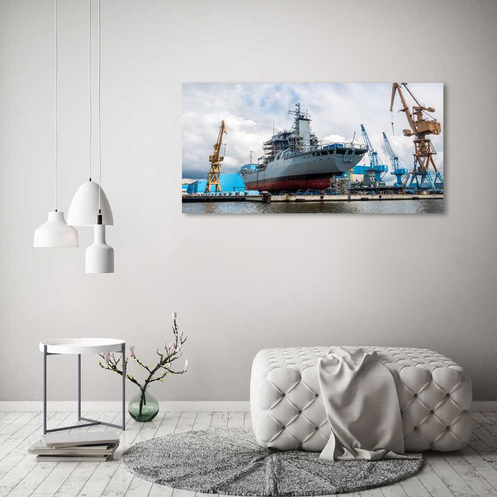 Canvas wall art Shipyard shipyard