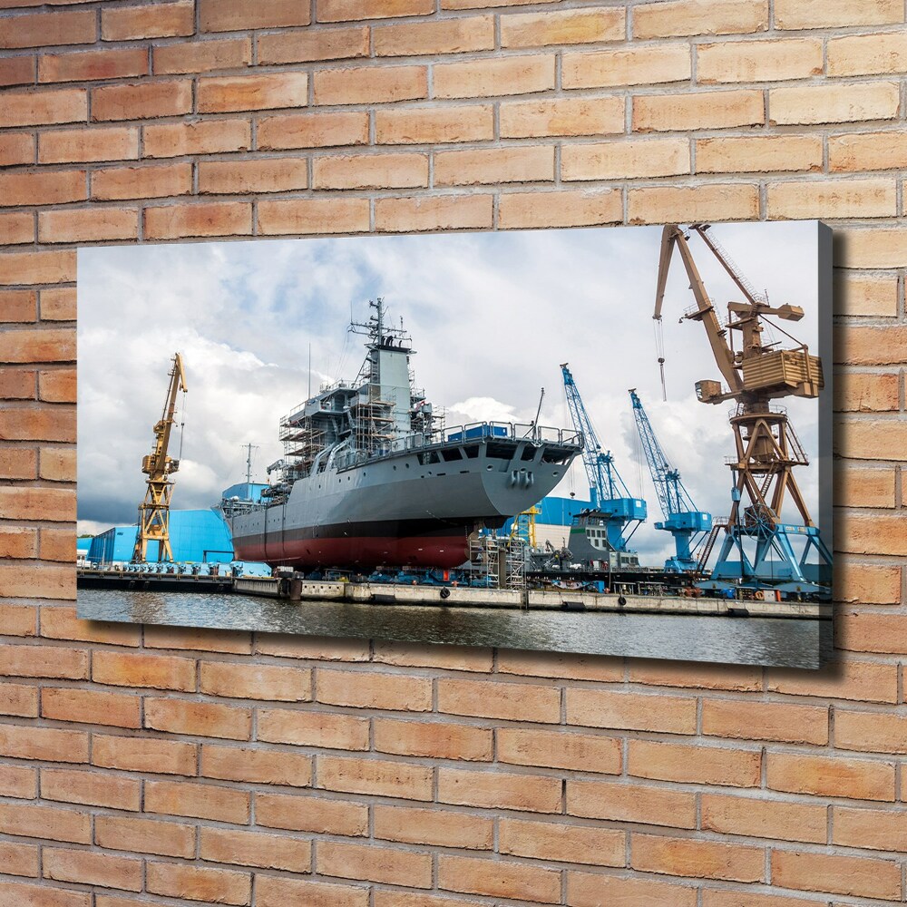 Canvas wall art Shipyard shipyard