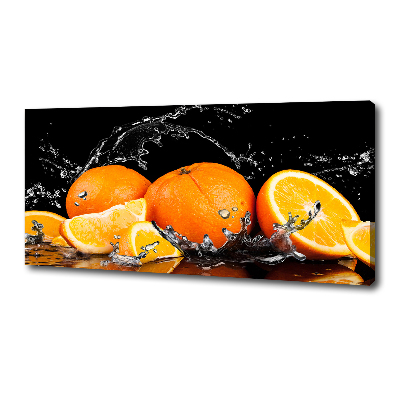 Canvas wall art Oranges and water