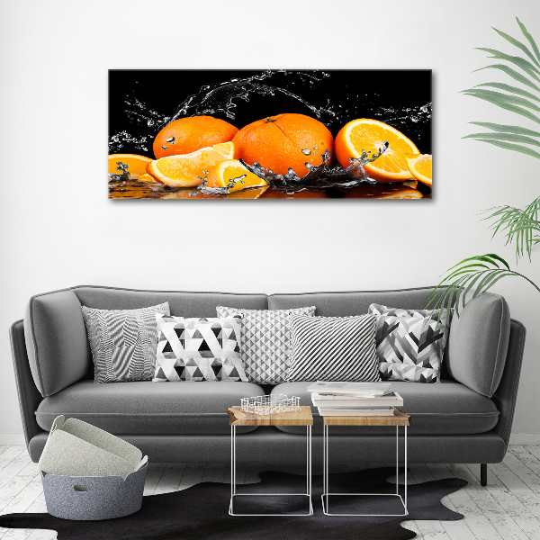 Canvas wall art Oranges and water