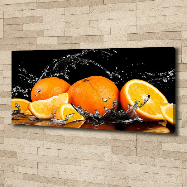 Canvas wall art Oranges and water