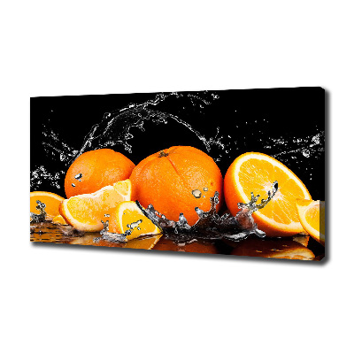 Canvas wall art Oranges and water