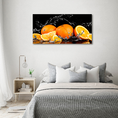 Canvas wall art Oranges and water