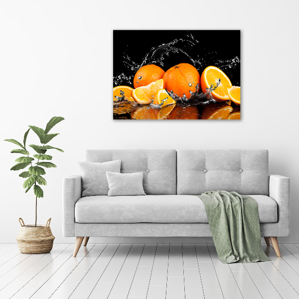 Canvas wall art Oranges and water