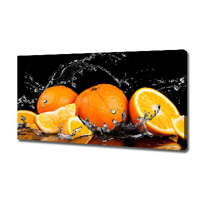 Canvas wall art Oranges and water