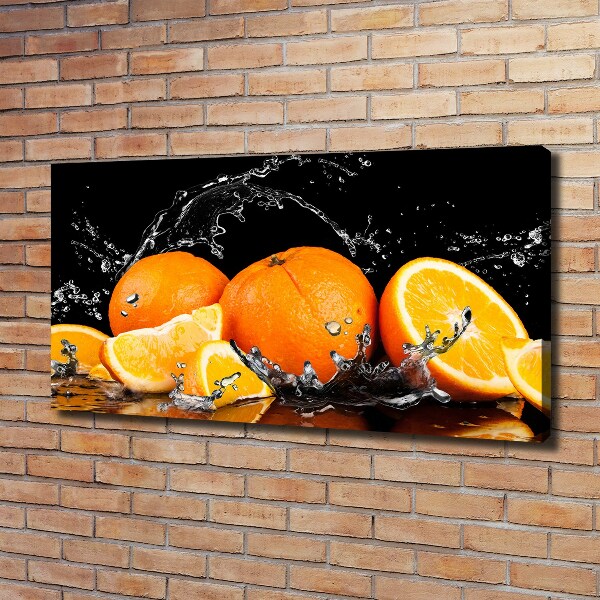 Canvas wall art Oranges and water