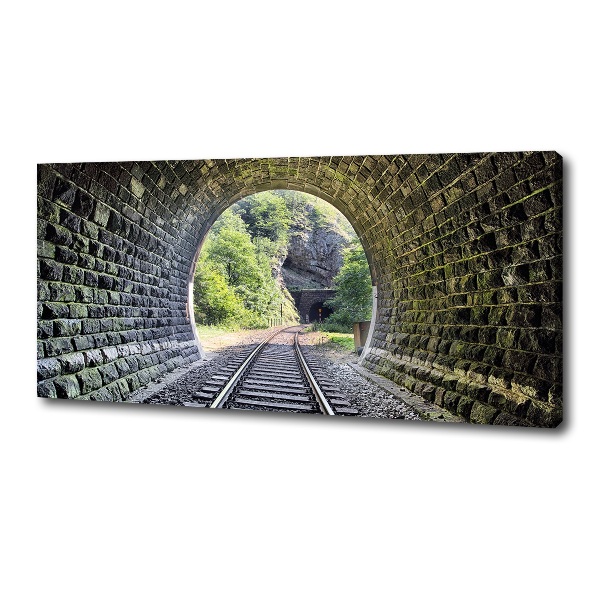 Canvas wall art Railway tunnel