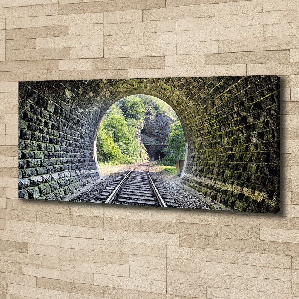 Canvas wall art Railway tunnel