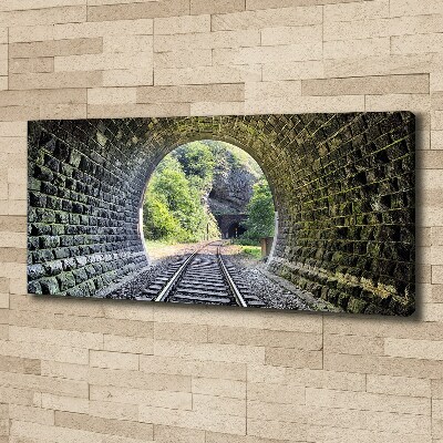 Canvas wall art Railway tunnel