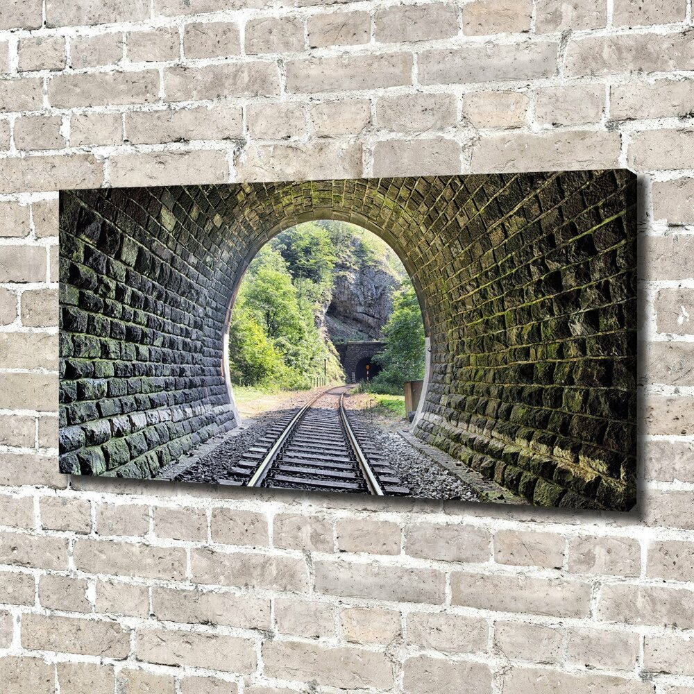 Canvas wall art Railway tunnel