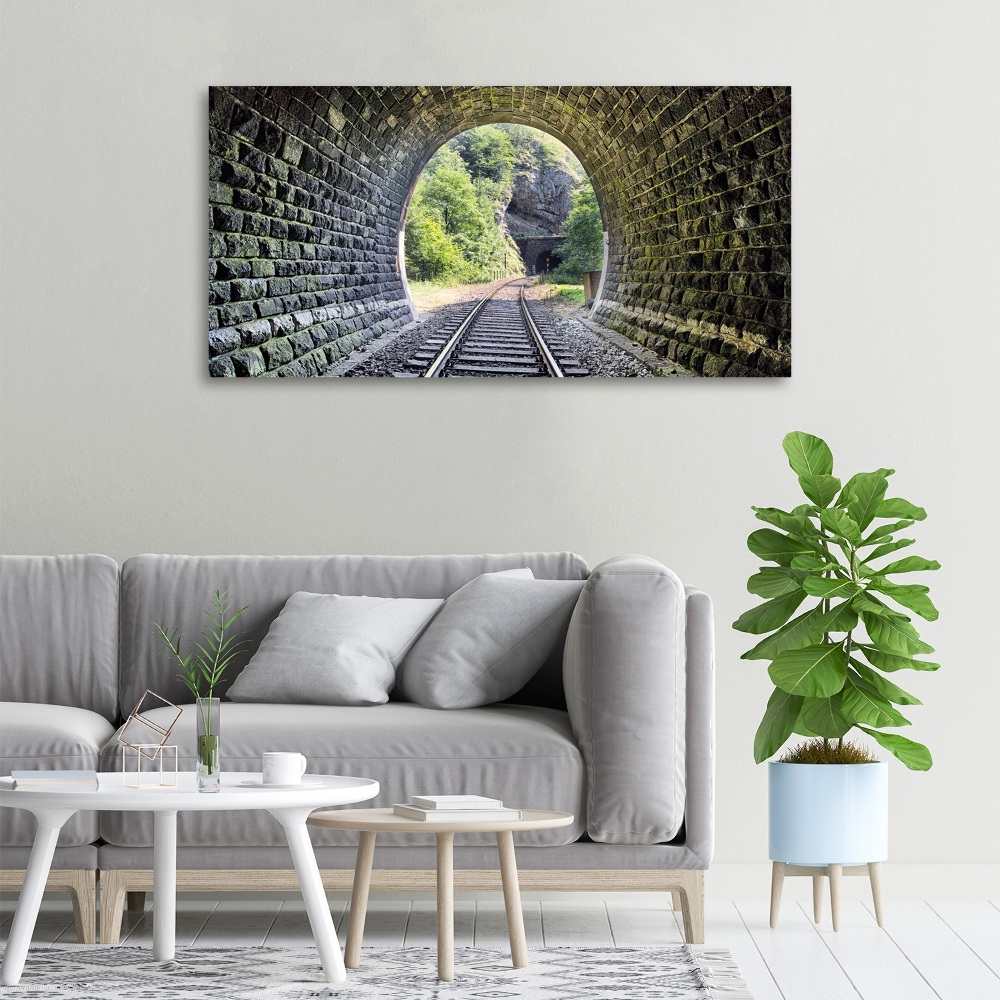 Canvas wall art Railway tunnel