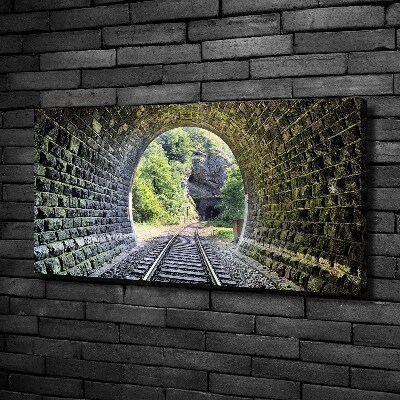 Canvas wall art Railway tunnel